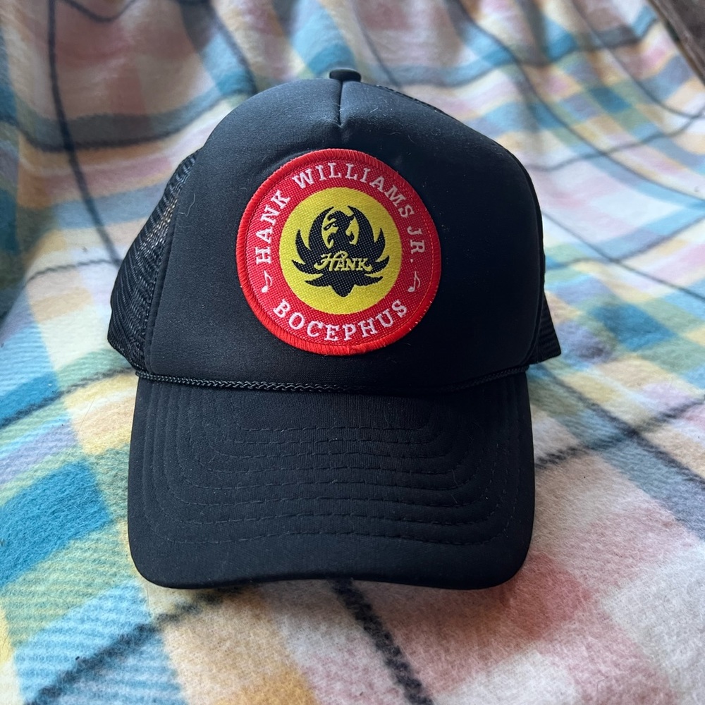 Hank Williams Jr. Bocephus trucker hat. OS